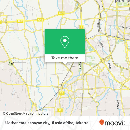 Mother care senayan city, Jl asia afrika map