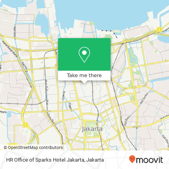 HR Office of Sparks Hotel Jakarta map