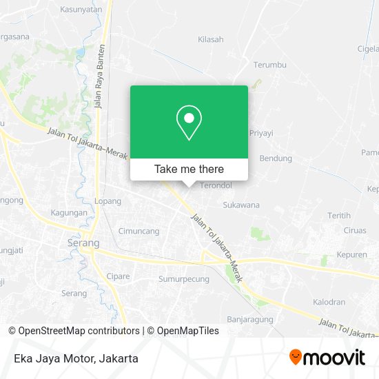 Eka Jaya Motor, Jalan Warung Jaud Serang map