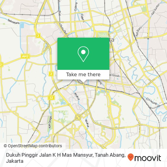 Dukuh Pinggir Jalan K H Mas Mansyur, Tanah Abang map