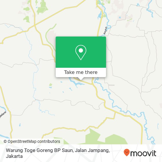 Warung Toge Goreng BP Saun, Jalan Jampang map