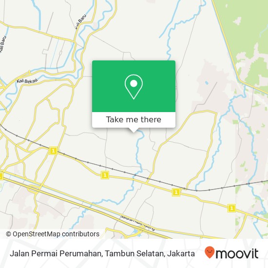 Jalan Permai Perumahan, Tambun Selatan map