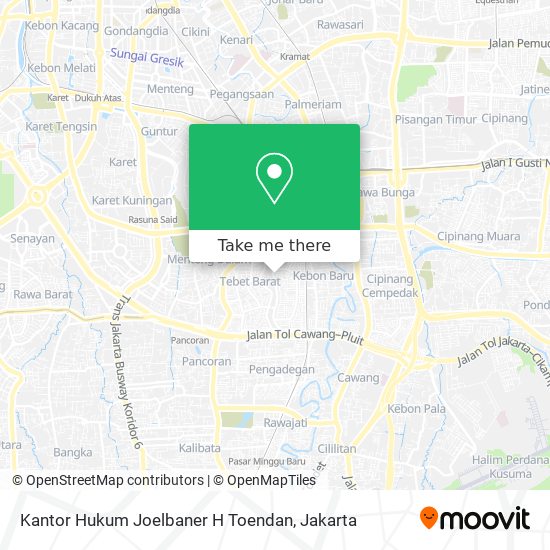 Kantor Hukum Joelbaner H Toendan map