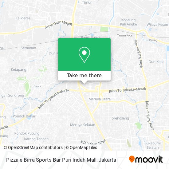 Pizza e Birra Sports Bar Puri Indah Mall map