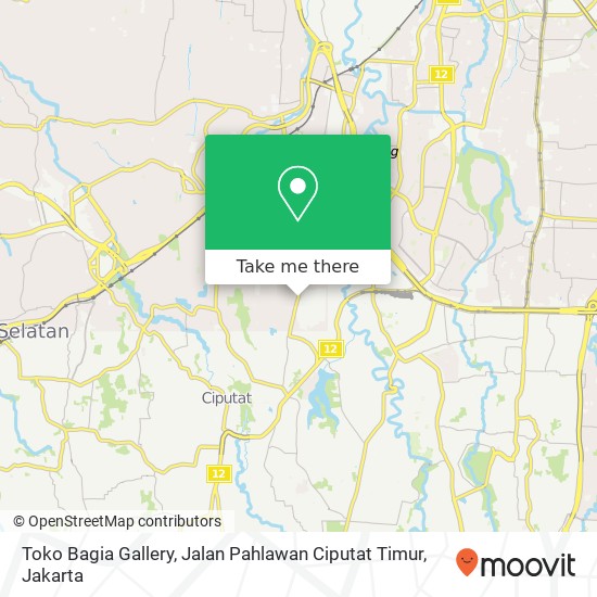 Toko Bagia Gallery, Jalan Pahlawan Ciputat Timur map