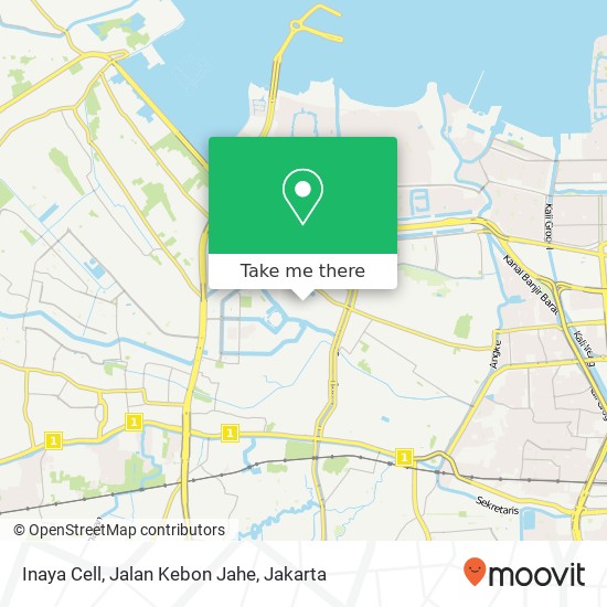 Inaya Cell, Jalan Kebon Jahe map