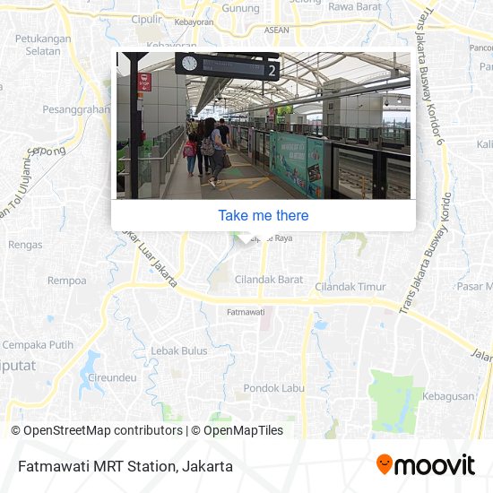 Fatmawati MRT Station map