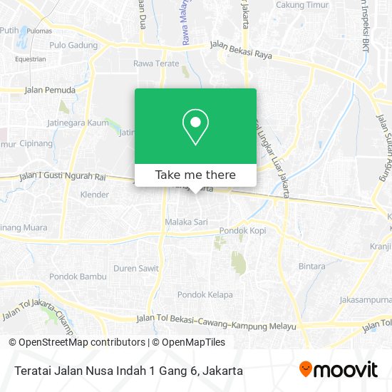 Teratai Jalan Nusa Indah 1 Gang 6 map
