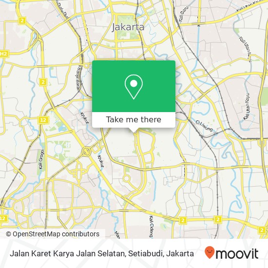 Jalan Karet Karya Jalan Selatan, Setiabudi map