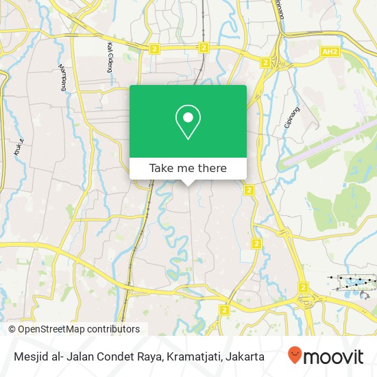 Mesjid al- Jalan Condet Raya, Kramatjati map