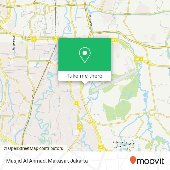 Masjid Al Ahmad, Makasar map