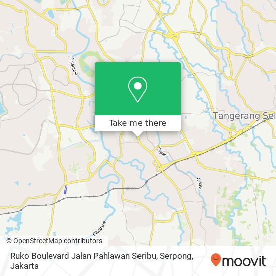 Ruko Boulevard Jalan Pahlawan Seribu, Serpong map