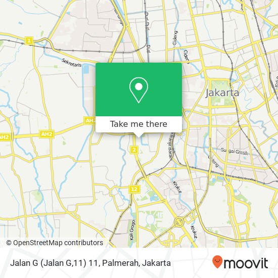 Jalan G (Jalan G,11) 11, Palmerah map