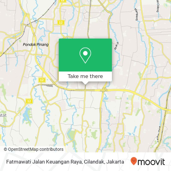 Fatmawati Jalan Keuangan Raya, Cilandak map