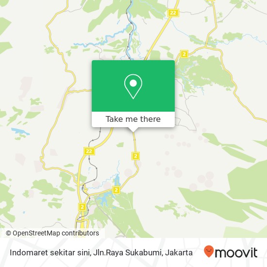 Indomaret sekitar sini, Jln.Raya Sukabumi map
