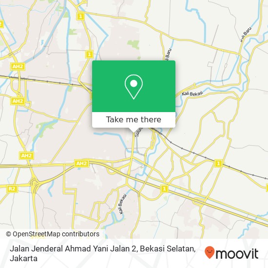 Jalan Jenderal Ahmad Yani Jalan 2, Bekasi Selatan map