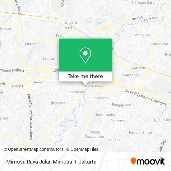 Mimosa Raya Jalan Mimosa II map