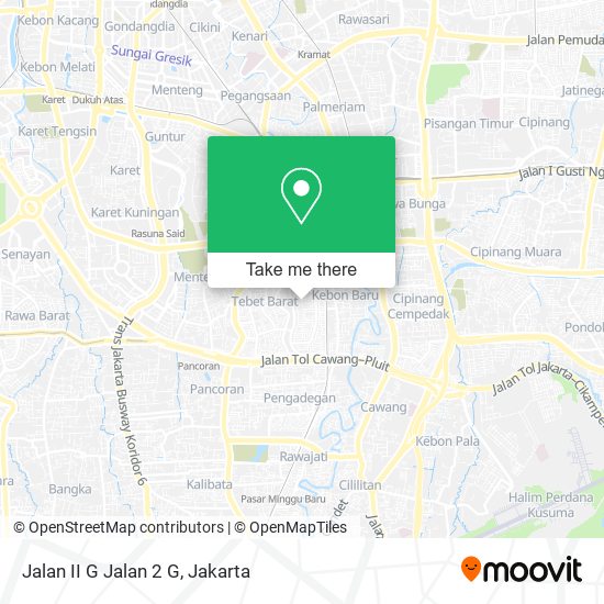 Jalan II G Jalan 2 G map