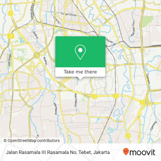 Jalan Rasamala III Rasamala No, Tebet map