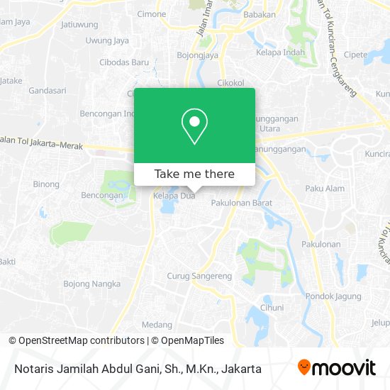 Notaris Jamilah Abdul Gani, Sh., M.Kn. map