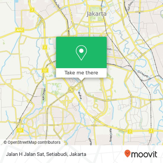 Jalan H Jalan Sat, Setiabudi map