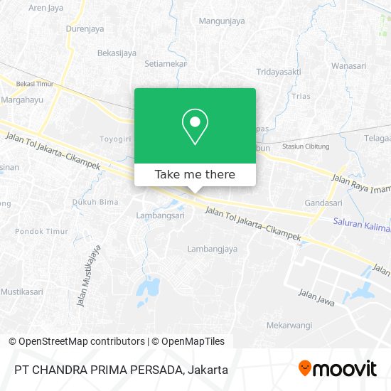 PT CHANDRA PRIMA PERSADA map