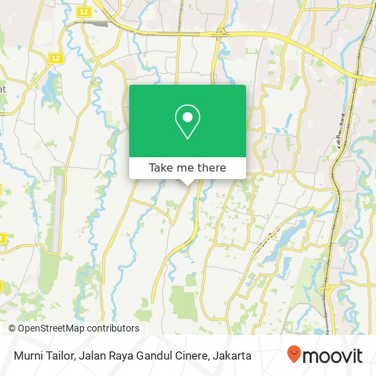 Murni Tailor, Jalan Raya Gandul Cinere map