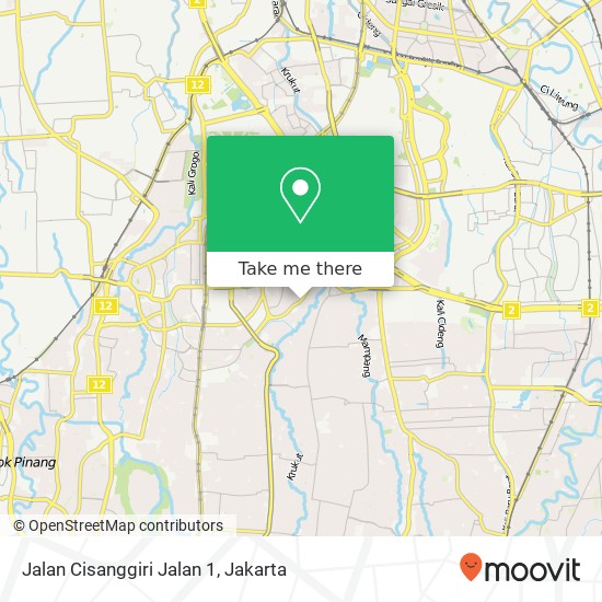 Jalan Cisanggiri Jalan 1 map