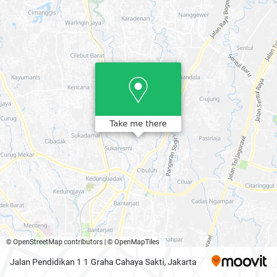 Jalan Pendidikan 1 1 Graha Cahaya Sakti map