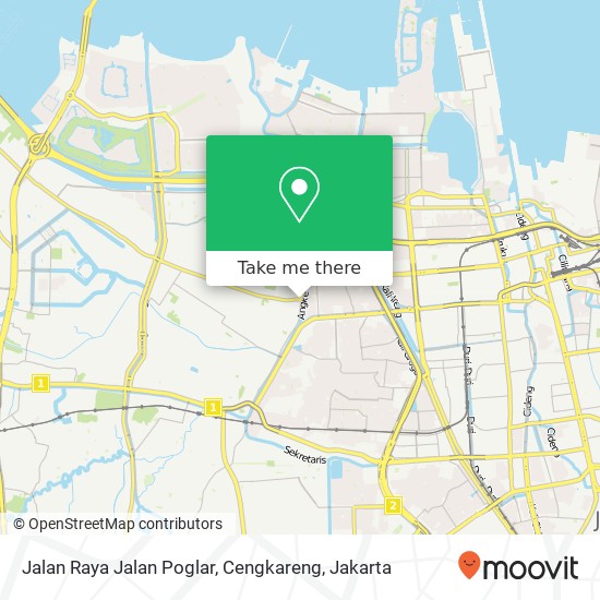 Jalan Raya Jalan Poglar, Cengkareng map