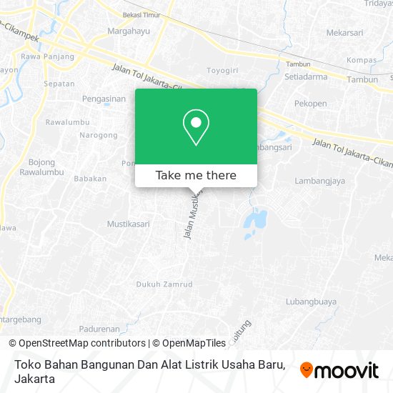 Toko Bahan Bangunan Dan Alat Listrik Usaha Baru map