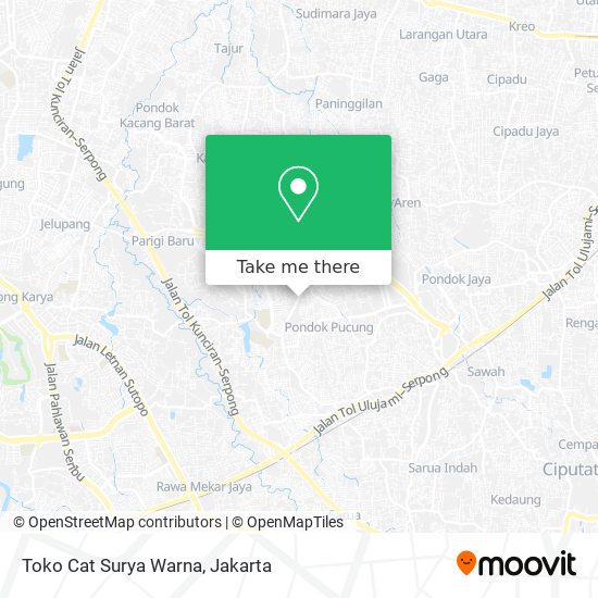 Toko Cat Surya Warna map