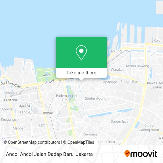 Ancol Ancol Jalan Dadap Baru map