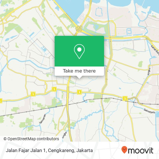 Jalan Fajar Jalan 1, Cengkareng map