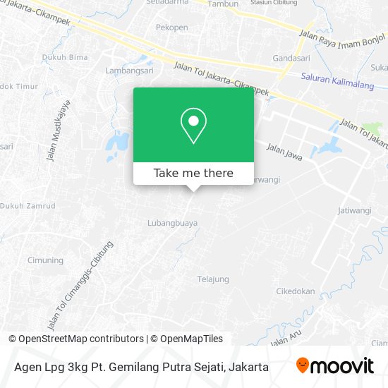 Agen Lpg 3kg Pt. Gemilang Putra Sejati map
