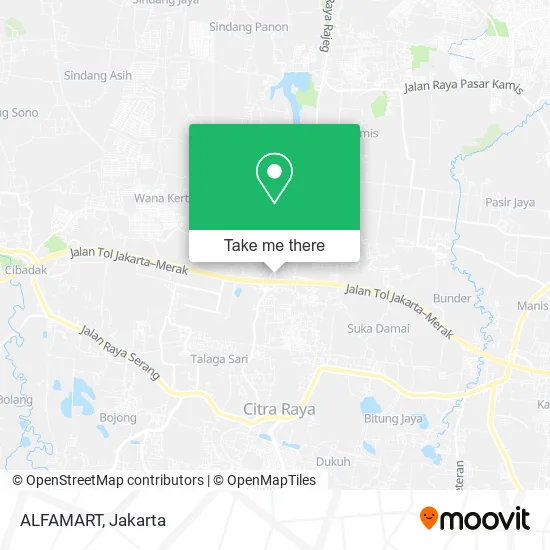 ALFAMART, Jalan Otonom map