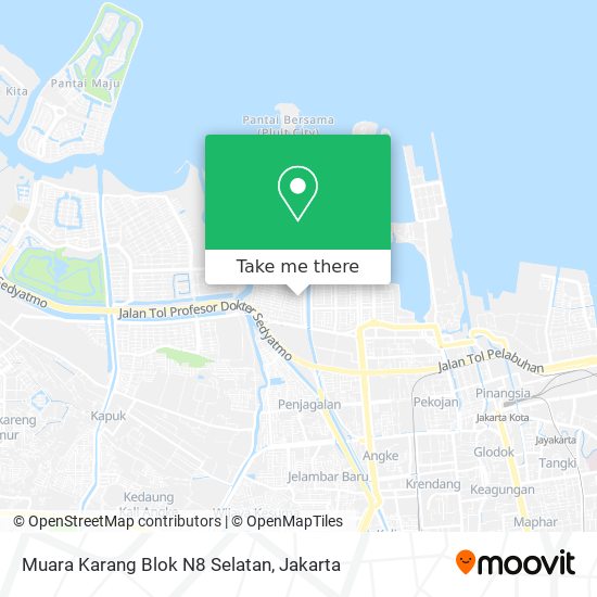 Muara Karang Blok N8 Selatan map