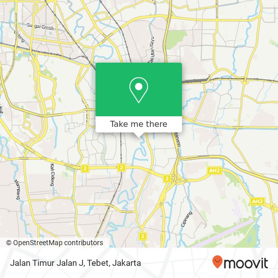 Jalan Timur Jalan J, Tebet map