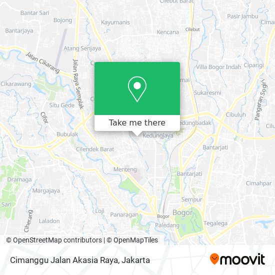 Cimanggu Jalan Akasia Raya map