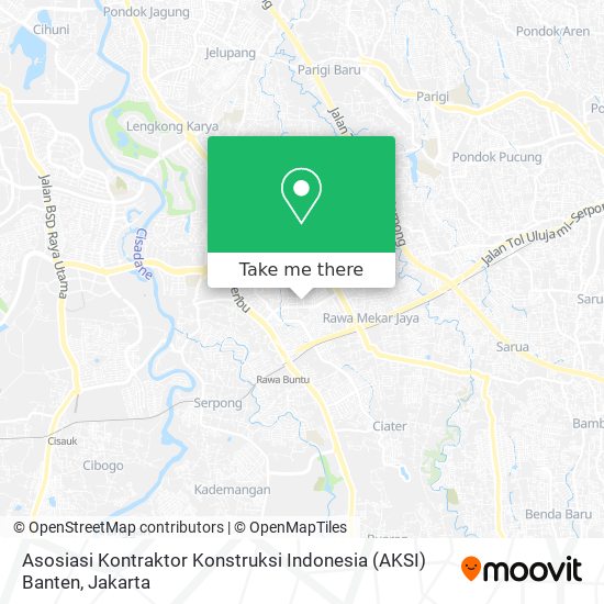 Asosiasi Kontraktor Konstruksi Indonesia (AKSI) Banten map
