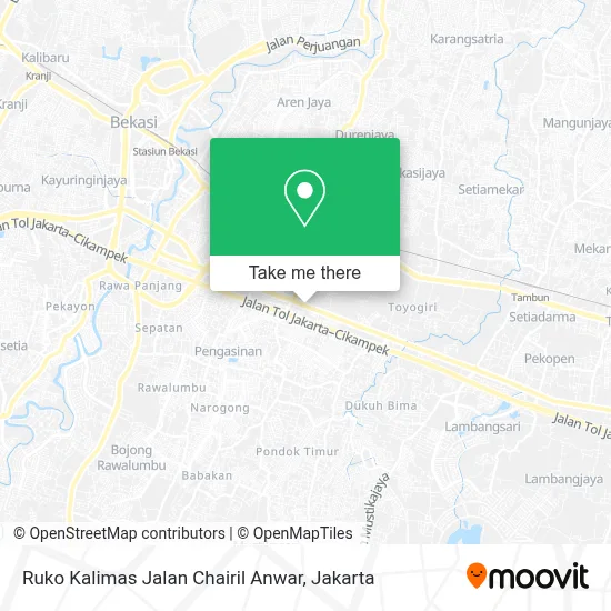 Ruko Kalimas Jalan Chairil Anwar map