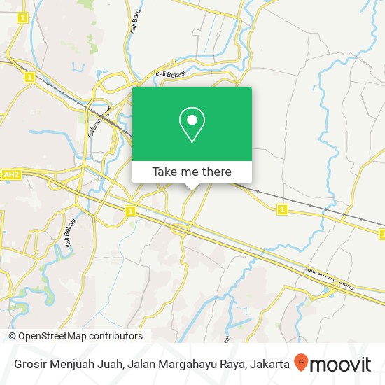 Grosir Menjuah Juah, Jalan Margahayu Raya map