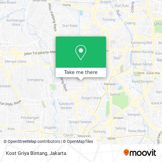 Kost Griya Bintang map