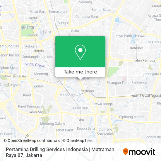 Pertamina Drilling Services Indonesia | Matraman Raya 87 map
