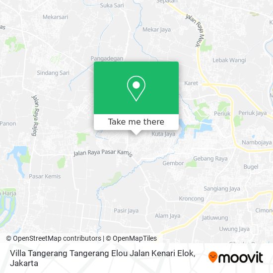 Villa Tangerang Tangerang Elou Jalan Kenari Elok map