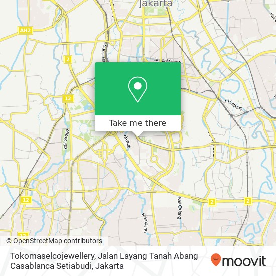 Tokomaselcojewellery, Jalan Layang Tanah Abang Casablanca Setiabudi map