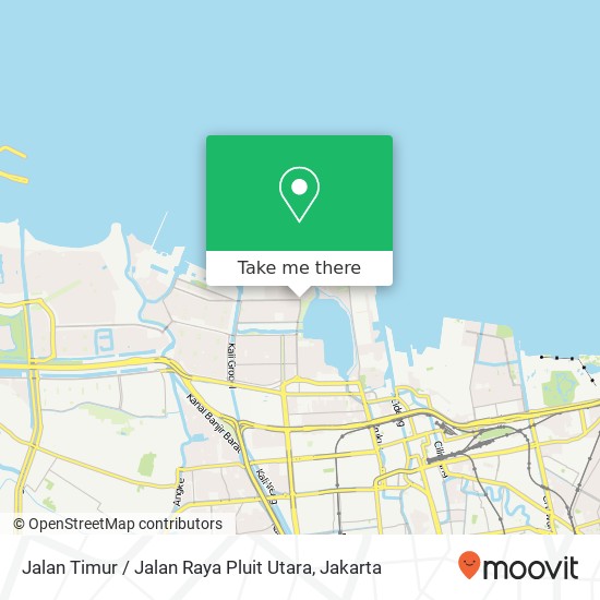 Jalan Timur / Jalan Raya Pluit Utara map