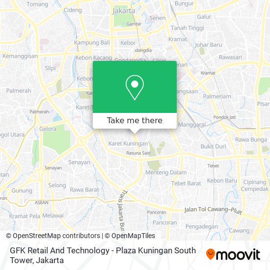 GFK Retail And Technology - Plaza Kuningan South Tower map
