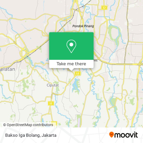 Bakso Iga Bolang map