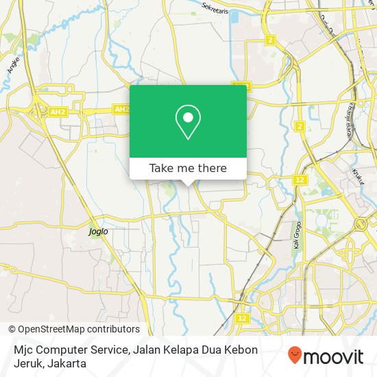 Mjc Computer Service, Jalan Kelapa Dua Kebon Jeruk map